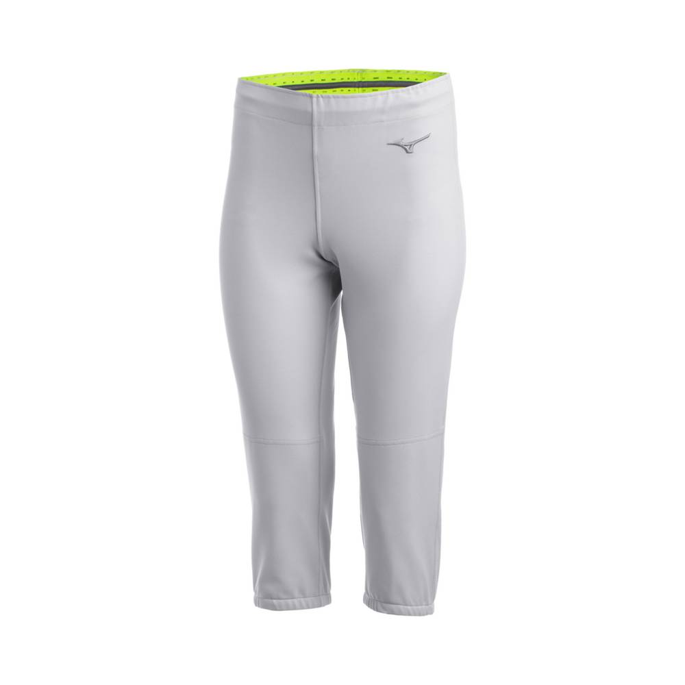 Pantalones Mizuno Softball Stretch - Unbelted Para Mujer Grises 4192865-RI